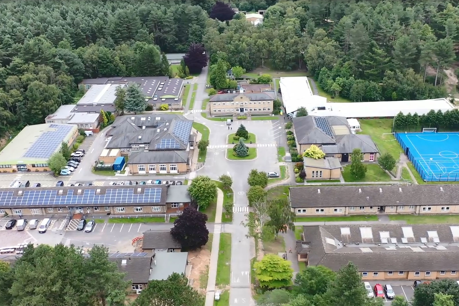 Portland campus aerial view