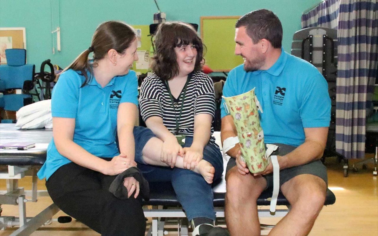 Learner in physio session