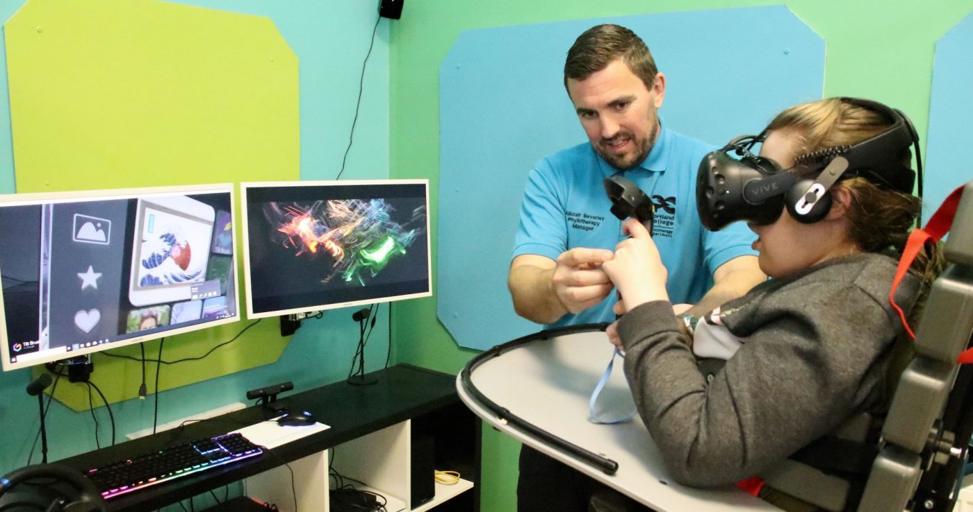 Virtual Reality Session in Physio