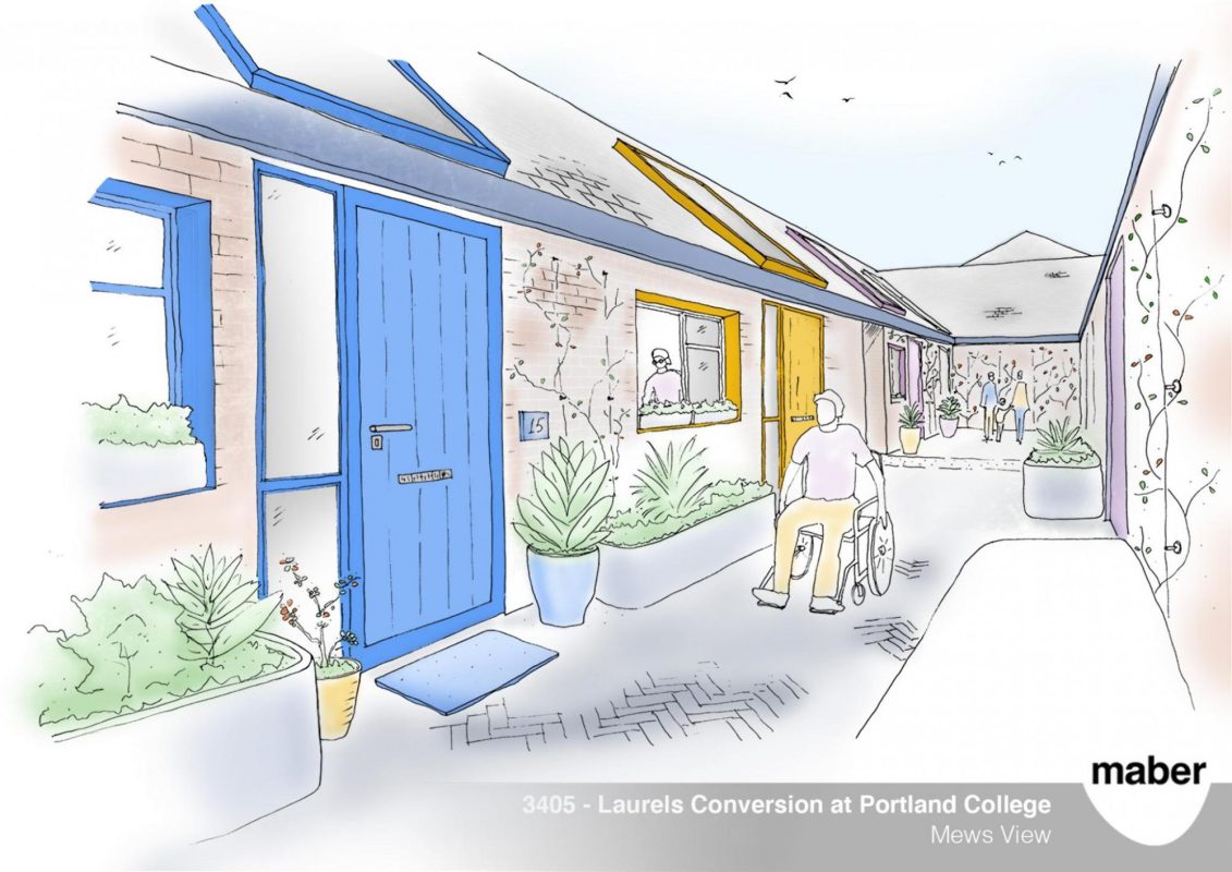 Sketch of Laurels Development Mews View