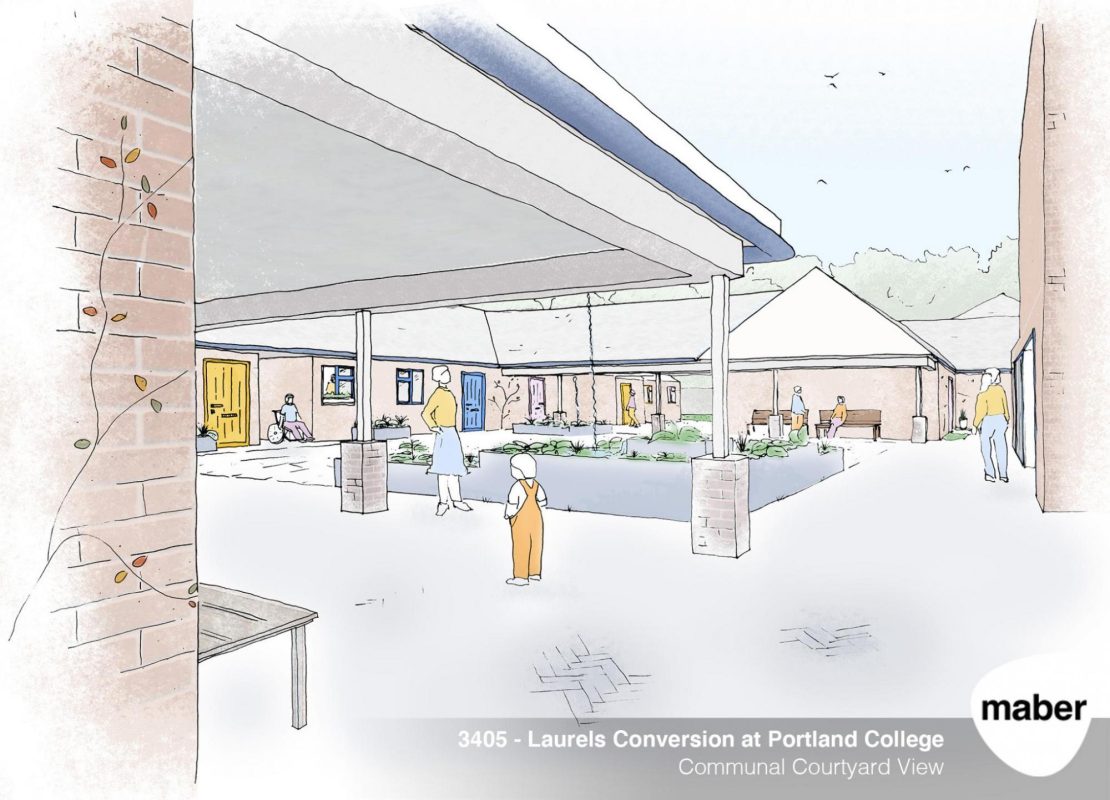Sketch of Laurels Development outside area