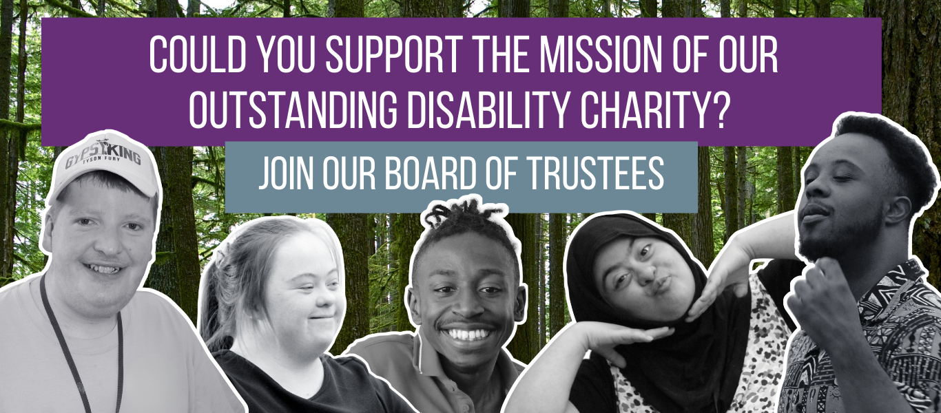 Woodland background with greyscale cutouts of 5 learners